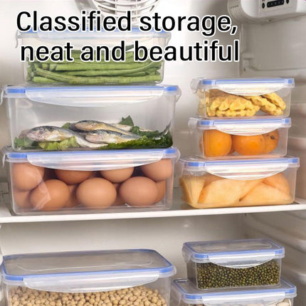 3PCS Clear Airtight Food Storage Containers Refrigerator Freezer Pantry Box