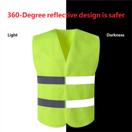 2PCS Reflective Safety Vest Lightweight High Visibility for Road Construction