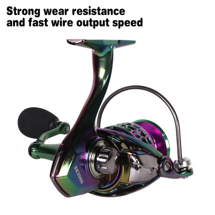 Fishing Spinning Reel 6 Sizes Line Wheel Smooth Gear Tackle Freshwater Saltwater