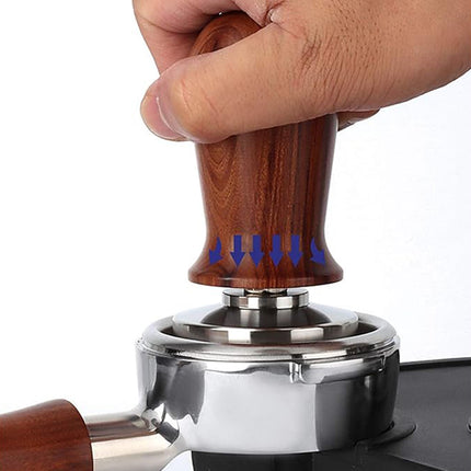 304 Stainless Steel Coffee Tamper Press Non-Slip Handle Even Tamping 51/53/58mm