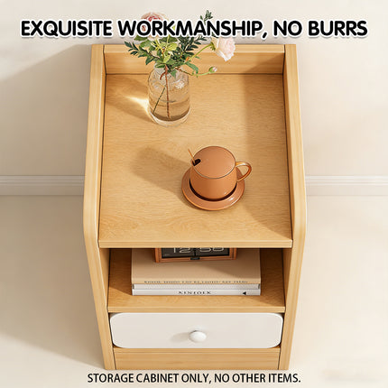 Ultra Narrow Bedside Table Storage Cabinet 30x30x50cm Bedroom Nightstand Drawer