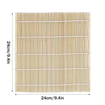 Bamboo Sushi Curtain Rolling Mat Non-Stick for Sushi Making Easy to Clean