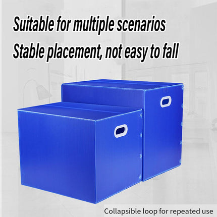 Large Capacity Waterproof Plastic Storage Box Foldable Moving Organizer Durable