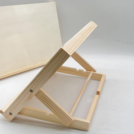 Desktop Solid Wood Easel Adjustable Wood Desk Table Easel Durable for Draw