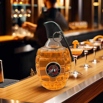 Creative Whiskey Bottle Clear 300ml Home Bar Decor Whiskey Lovers Gift Leak Proof