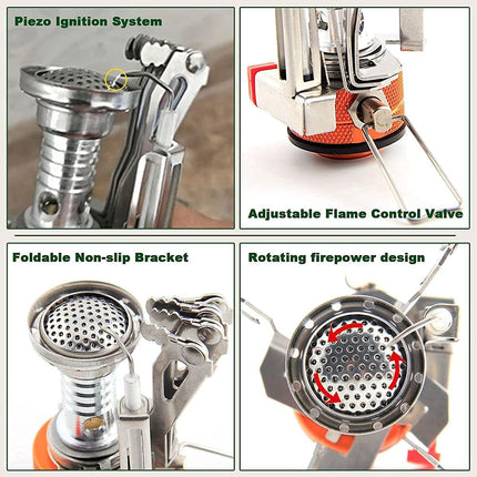 Outdoor Mini Stove Head Portable for Hiking Picnic High Efficiency Cooking