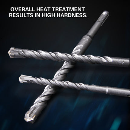 17PCS Round Shank Impact Hammer Drill Bits Durable Concrete Brick Stone Drilling