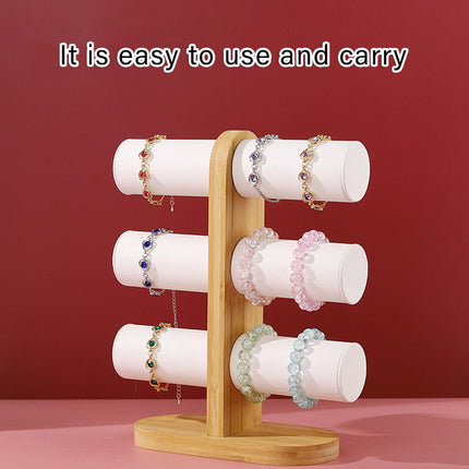 Three Tier Jewellery Display Stand Bracelet Storage Rack Desktop Bracelet Holder