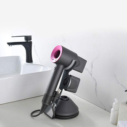 Freestanding Dyson Hair Dryer Holder Punch-Free Stand with Storage Slots