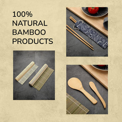 Sushi Making Tool Set for Home Kitchen DIY Sushi Rolls Professional Grade