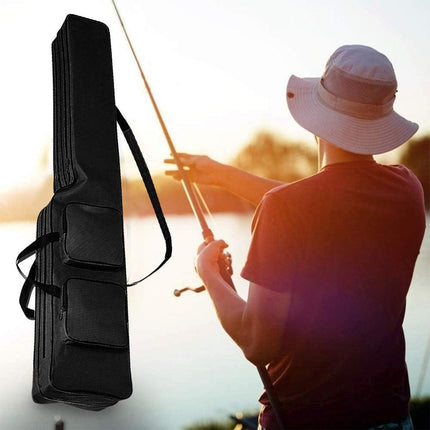 130cm Big Belly Fishing Tackle Bag Rod Storage Carry Case Outdoor Fishing Bag