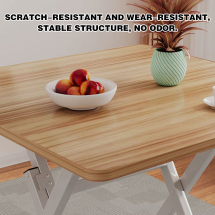 60cm Wooden Folding Table Tray Dinner Home Coffee Snack Outdoor Desk Portable