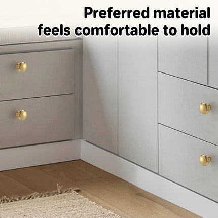 Gold Hammer Ball Handle Knob Closet Door Pull Drawer Handle Wardrobe Hardware