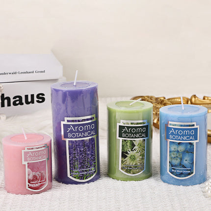 Classic Simple Cylindrical Scented Candles for Home Use Aromatherapy Decoration