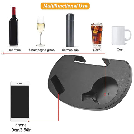 2pcs Clip On Side Table Tray Cup Holder For Sun Lounger Camping Chair Outdoor