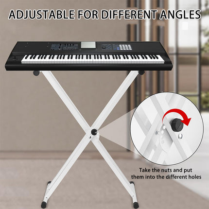 White Electronic Keyboard Stand Electronic Keyboard Stand for Home Studio