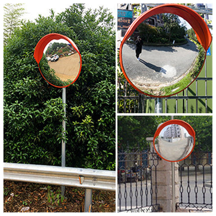 Road 230-Degree Corner Wide-Angle Mirror 45cm Round Traffic Safety Mirror
