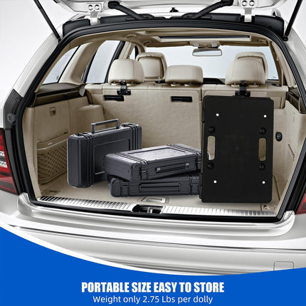 Heavy Duty Rolling Utility Cart for Office Warehouse Silent Portable Trolley