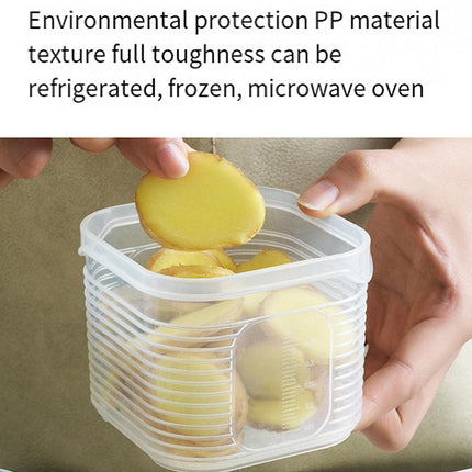 Crisper Refrigerator Storage Box Plastic Sealed Food Compartment Organizer Set