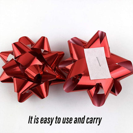 Star Flower Ribbon Bows 100pcs Decorative Gift Wrapping Ribbon Flowers DIY Craft