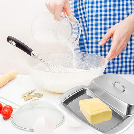 Butter Box Stainless Steel Food Safe Kitchen Cheese Bread Pastry Snack Box Use