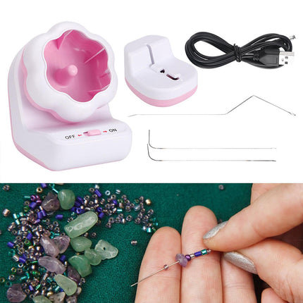 Electric Automatic Beading Machine DIY Jewelry Making Tool Efficient Threading