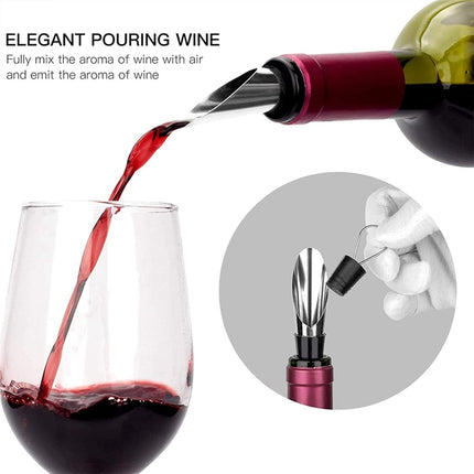 9PCS Wine Bottle Opener Gift Box Set for Home Bar Restaurant Wine Holiday Gift