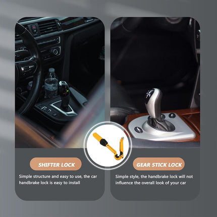 Car Gear Lock Handbrake Lock Anti Theft Device Steering Security Accessories
