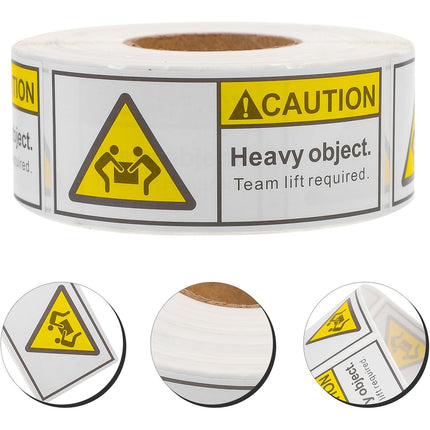 Overweight Warning Label Sticker Roll 1 Roll Red Adhesive Shipping Alert Sign
