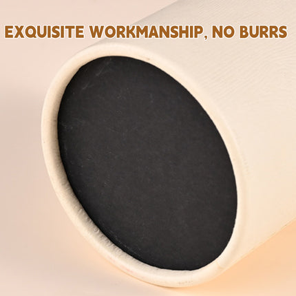 10PCS Round Tea Coffee Bean Packaging Paper Can with Wooden Lids for Storage Use