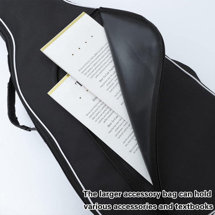 Electric Bass Guitar Bag Padded Backpack Cotton Shoulder Case Thick Protection