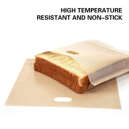 10 PCS Reusable Toaster Baking Bags Heat Resistant for Oven Microwave