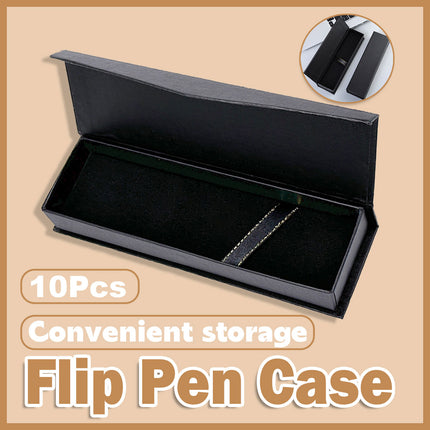 10pcs Black Clamshell Pen Box Gift Case Packaging for Pen Storage and Display
