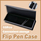 10pcs Black Clamshell Pen Box Gift Case Packaging for Pen Storage and Display