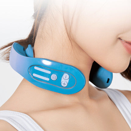 Portable Neck and Shoulder Massager with Heat and Pulse Function