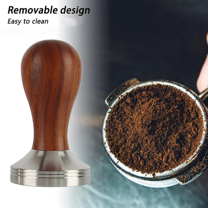 Coffee Tamper Calibrated Espresso Powder Hammer Pressing Leveler 51mm/53mm/58mm