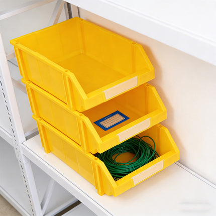 2 Pcs Thickened Slanted Plastic Storage Box for Screws Nuts Crafts Storage Use