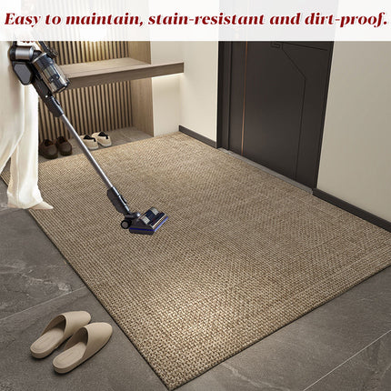 Jute Rug Handmade Area Rug Rectangle Jute Carpet Beige For Home Décor Flooring