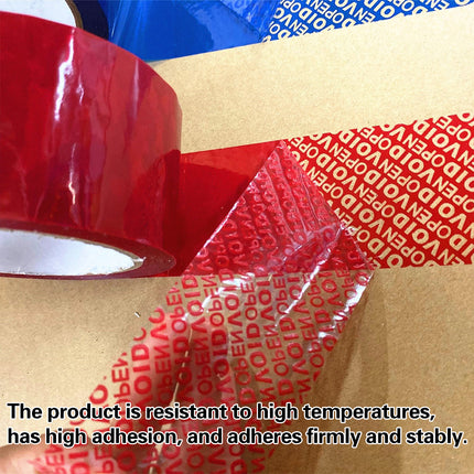 Red VOID Tamper Evident Sealing Tape for Cartons Documents and Parcels