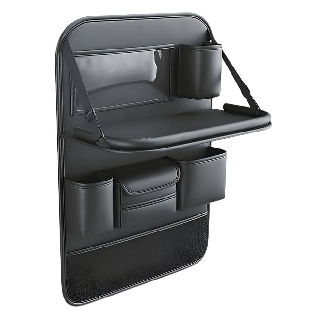 Backrest Storage Organizer Bag with Foldable Table for Vehicle Travel and Daily Use