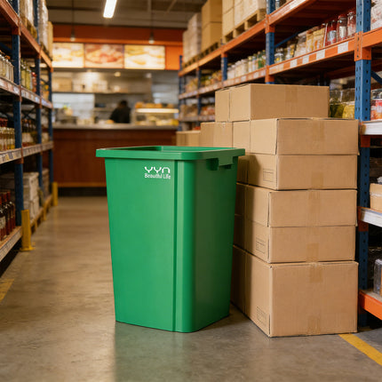 80L Trash Can Dustbin Large Capacity Easy to Use Durable for Indoor Outdoor Use