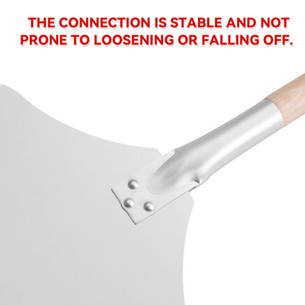 Detachable Aluminum Pizza Peel Wooden Handle 12 Inch