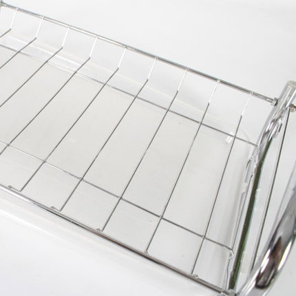 2 Tier Dish Drying Rack Kitchen Countertop Tableware Storage Organizer Holder