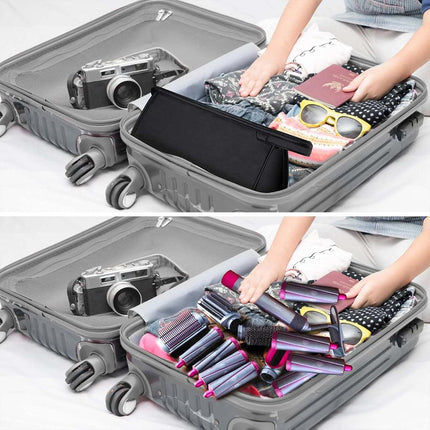 Durable 2pcs Hairdryer Hair Straightener Curler Storage Organizer Bags Set