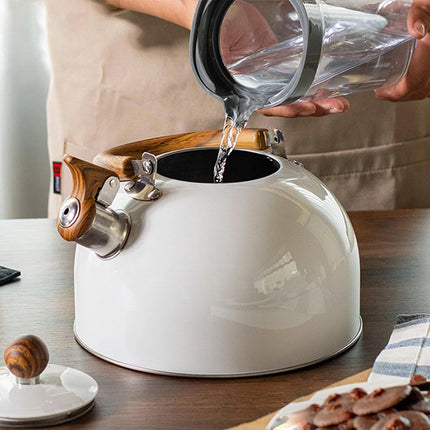 3L Stainless Steel Whistling Kettle Tea Pot For Gas Electric Stove Kitchen Hot