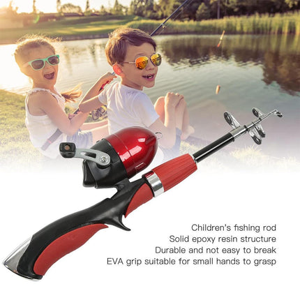Compact Telescopic Fishing Rod Portable 1.4m Pole for Travel and Outdoors