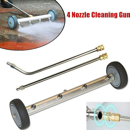 High Pressure Washer Surface Cleaner Attachment For Floor Car Chassis Cleaning