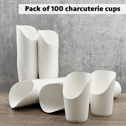 100PCS French Fry Cup 12/14/16oz Food-safe Oil-Resistant for Food Packaging Use