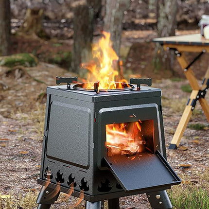 Camping Cassette Stove Portable Windproof Folding Gas Burner For Outdoor BBQ