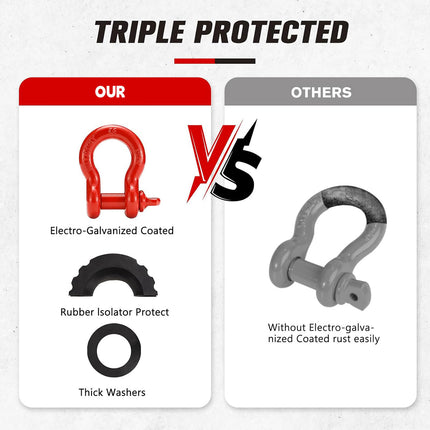 Rescue U Shaped Trailer Unshackle Off Road Vehicle Towing Hook Tow Hitch Tool
